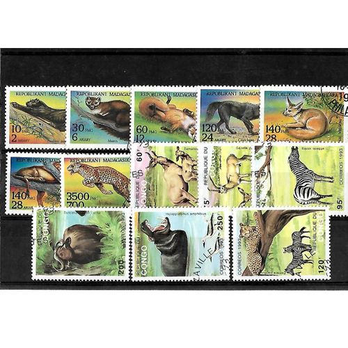 Communauté Française -Lot De 13 Timbres Oblitérés-Très Bon Etat
