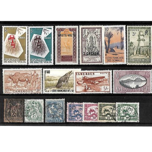 Colonies Françaises -Lot De 17 Timbres Neufs Et Oblitérés-Très Bon Etat