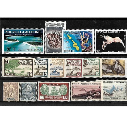 Nouvelle Calédonie-Lot De 15 Timbres Neufs**-Gomme Intacte- 1 Er Choix