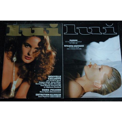 Lui 026 Decembre 1989 Frederic Dard Interview Jean Poperen Michel Moreau Charme Chic + Fascicule
