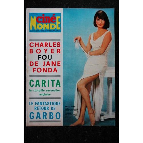 Cin monde n 1671 JANE FONDA CARITA GARBO Natalie WOOD Shirley Mac