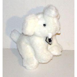 Peluche Elephant Blanc Alaska Histoire D'ours