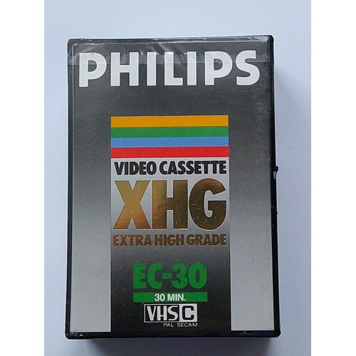 Philips Vidéo Cassette XHC Extra High Grade EC - 30 Minutes / VHS C PAL SECAM