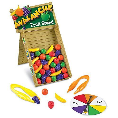 Learning Resources Avalanche Fruit Stand Fine Motor/Grip Game 42 Piece Set Ages 3+