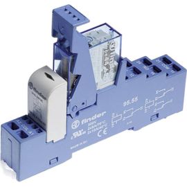 Bloc relais Finder 48.72.7.048.0050 Tension nominale: 48 V/DC Courant de commutation (max.): 8 A 2 inverseurs (RT) 1 pc(