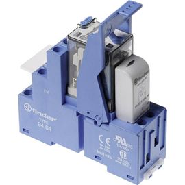 Bloc relais Finder 58.34.9.024.0050 Tension nominale: 24 V/DC Courant de commutation (max.): 7 A 4 inverseurs (RT) 1 pc(