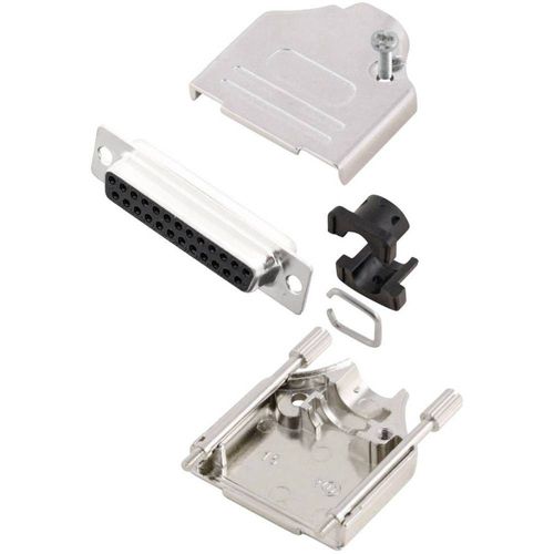 Kit SUB-D femelle 25 pôles MH Connectors MHDTZK25-DB25S-K 180 ° fût à souder 1 pc(s)