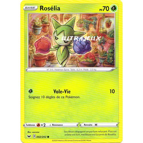 Pokémon - 2/202 - Rosélia - Eb01 - Epée Et Bouclier 1 - Commune