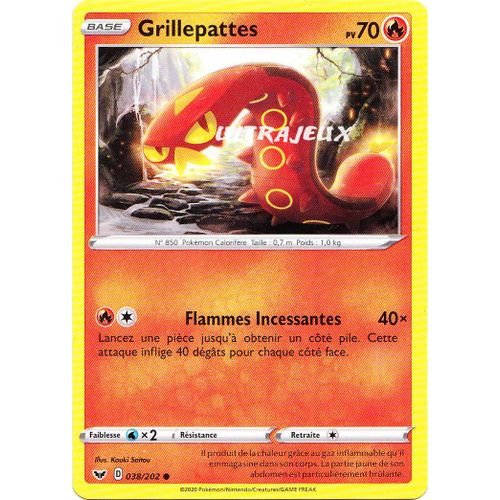 Pokémon - 38/202 - Eb01 - Epée Et Bouclier 1 - Grillepattes - Commune