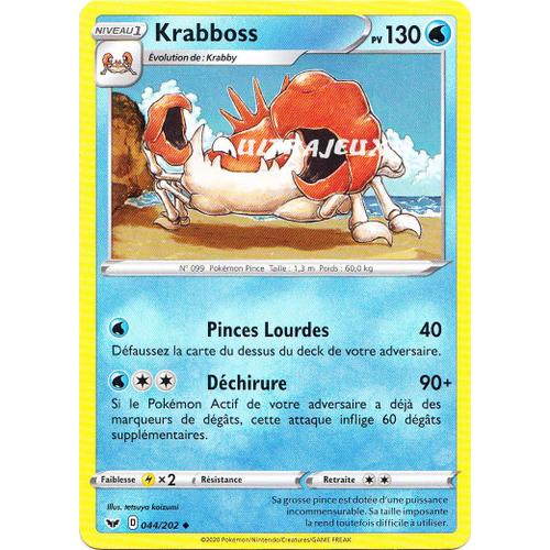 Pokémon - 44/202 - Eb01 - Epée Et Bouclier 1 - Krabboss - Peu Commune