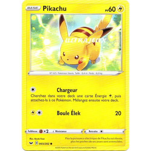 Pokémon - 65/202 - Pikachu - Eb01 - Epée Et Bouclier 1 - Commune