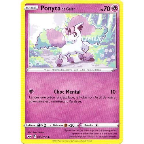 Pokémon - 81/202 - Eb01 - Epée Et Bouclier 1 - Ponyta De Galar - Commune