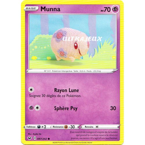 Pokémon - 87/202 - Munna - Eb01 - Epée Et Bouclier 1 - Commune