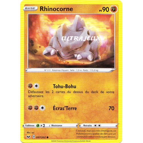 Pokémon - 97/202 - Eb01 - Epée Et Bouclier 1 - Rhinocorne - Commune