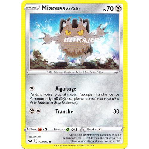 Pokémon - 127/202 - Eb01 - Epée Et Bouclier 1 - Miaouss De Galar - Commune