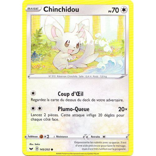 Pokémon - 145/202 - Eb01 - Epée Et Bouclier - Chinchidou - Commune