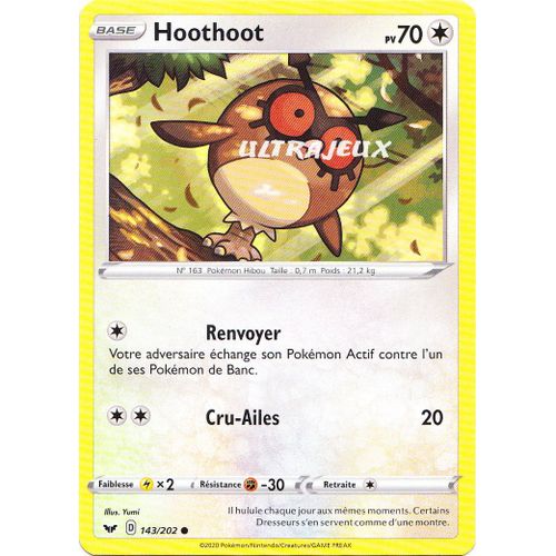 Pokémon - 143/202 - Hoothoot - Eb01 - Epée Et Bouclier 1 - Commune