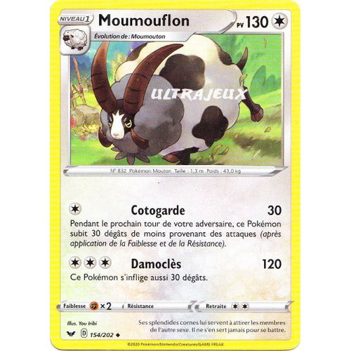 Pokémon - 154/202 - Eb01 - Epée Et Bouclier 1 - Moumouflon - Peu Commune