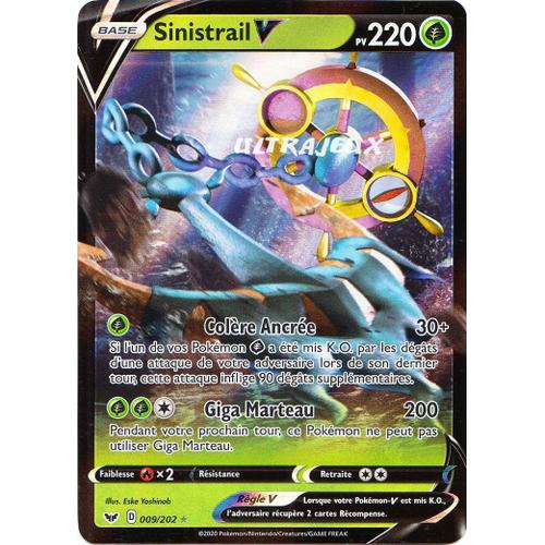 Pokémon - 9/202 - Sinistrail V - Eb01 - Epée Et Bouclier 1 - Ultra Rare