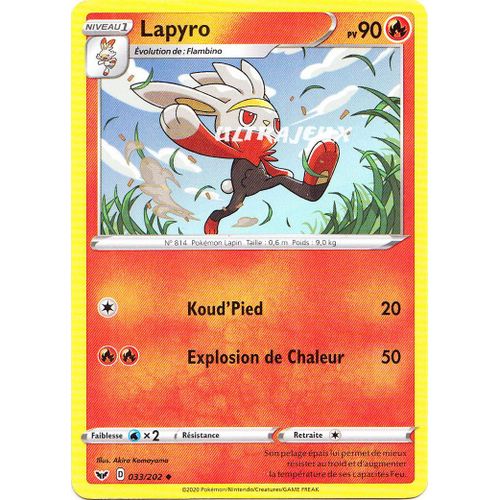 Pokémon - 33/202 - Lapyro - Eb01 - Epée Et Bouclier 1 - Peu Commune