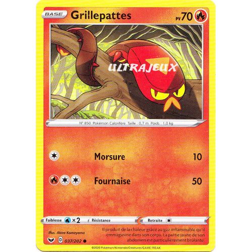 Pokémon - 37/202 - Eb01 - Epée Et Bouclier 1 - Grillepattes - Commune