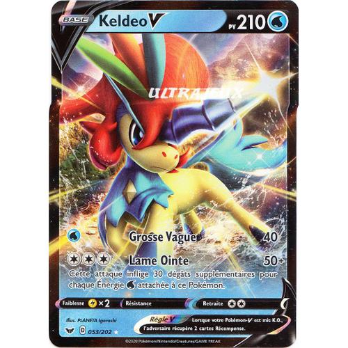Pokémon - 53/202 - Keldeo V - Eb01 - Epée Et Bouclier 1 - Ultra Rare