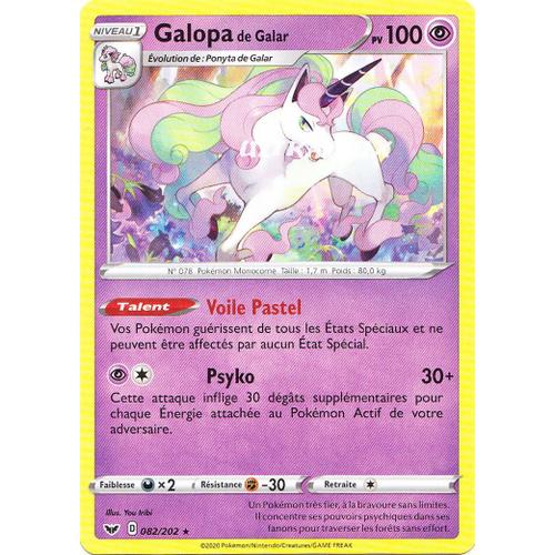 Pokémon - 82/202 - Eb01 - Epée Et Bouclier 1 - Galopa De Galar - Rare