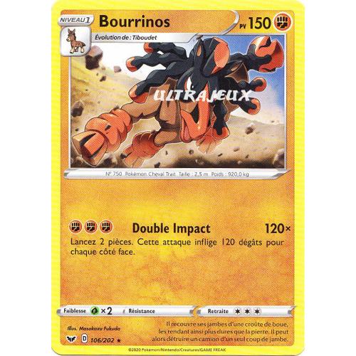 Pokémon - 106/202 - Eb01 - Epée Et Bouclier 1 - Bourrinos - Rare