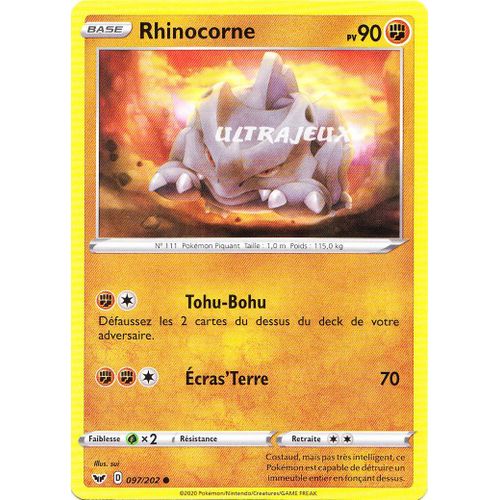 Pokémon - 97-R/202 - Rhinocorne - Reverse