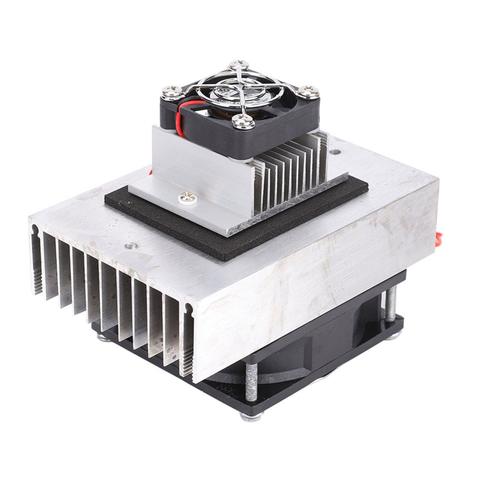 1 pièces DC12V semi-conducteur réfrigérateur/réfrigération système de refroidissement Kit de bricolage Mini climatiseur