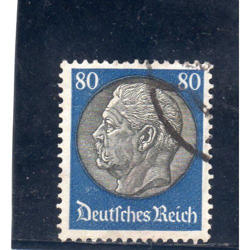 Timbre-Poste DAllemagne (Président Paul Von Hindenburg)