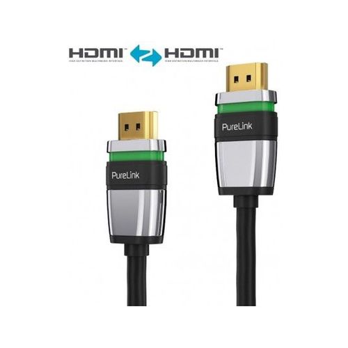 série PureLink ultime avec serrure, HDMI haute vitesse par câble Ethernet, plaqué or, HDMI St. A / Saint-A, 5,0 m