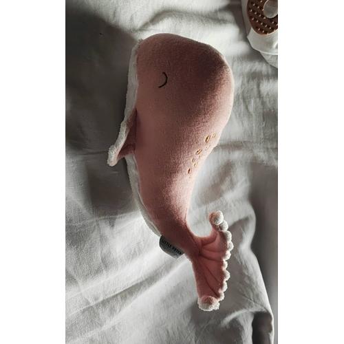 Doudou Baleine Rose Little Dutch