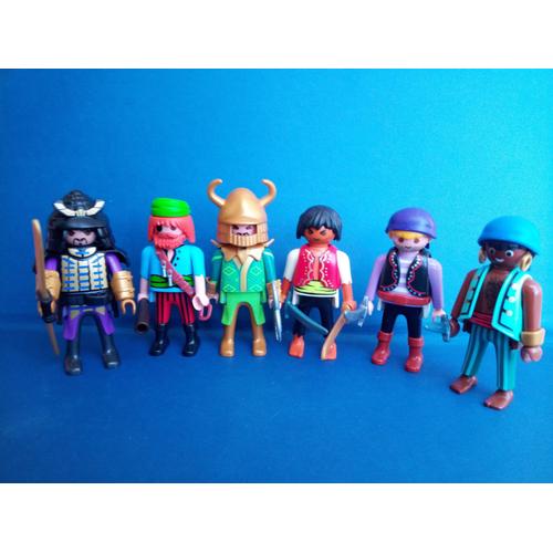 Lot De 6 Figurines Playmobil - Avec Accessoires