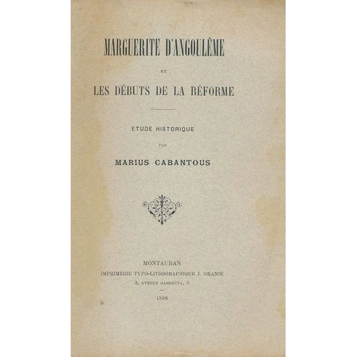 Marguerite D'angoulêmeet Le Début De La Réforme