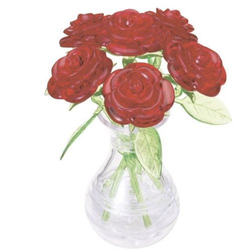 Puzzle 47 Pièces 3d Crystal Puzzle - Roses Rouges