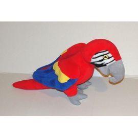 Peluche Perroquet Ara Rouge Bleu Jaune Doudou Perroquet Double Zoo