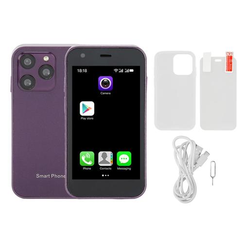 SOYES XS15 Mini 3G Smartphone 3 pouces WiFi 2GB 16GB verre 3D mince caméra HD double SIM Smartphone violet