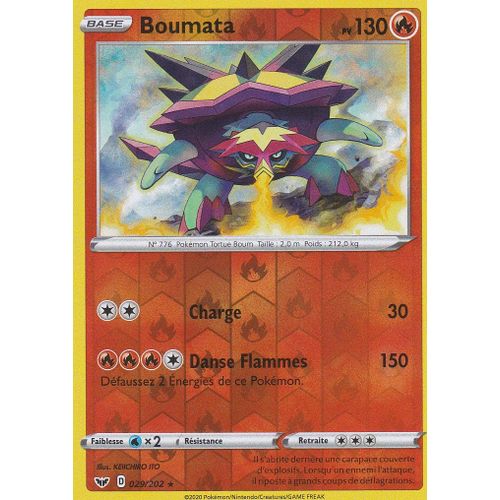 Carte Pokemon - Boumata - 029/202 - Holo Reverse - Épée Et Bouclier