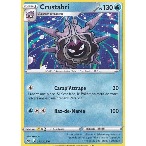 Carte Pokemon - Crustabri - 041/202 - Rare - Épée Et Bouclier