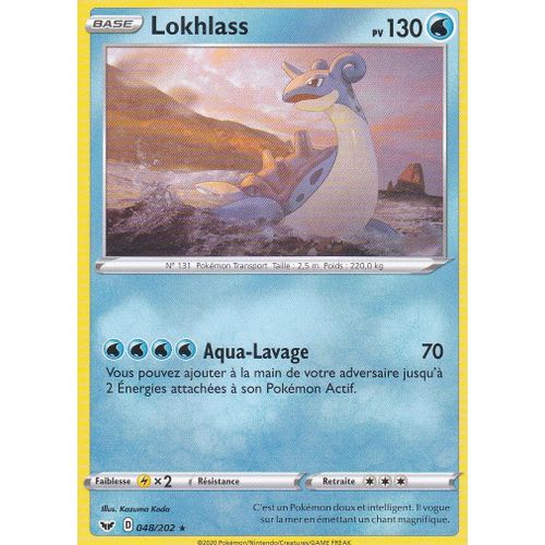 Carte Pokemon - Lokhlass - 048/202 - Rare - Épée Et Bouclier