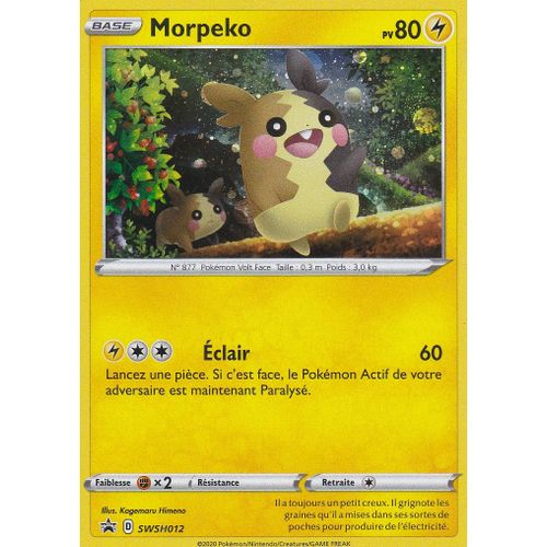 Carte Pokemon - Morpeko - Swsh012 - Holo-Rare - Promo - Épée Et Bouclier
