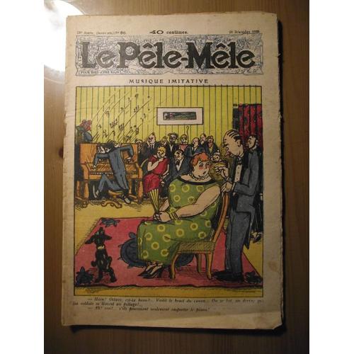 Le Pêle Mêle N°96.20 Décembre 1925.Musique Imitative.