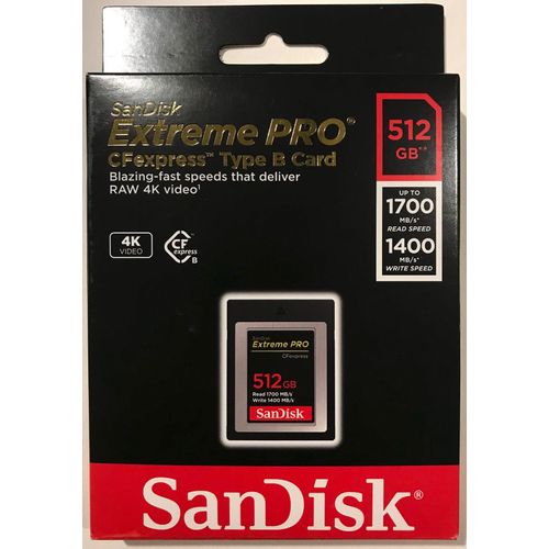 SanDisk Extreme Pro - Carte mémoire flash - 512 Go - CFexpress