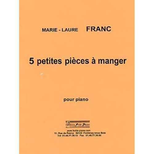 5 Petites Pièces À Manger Pour Piano