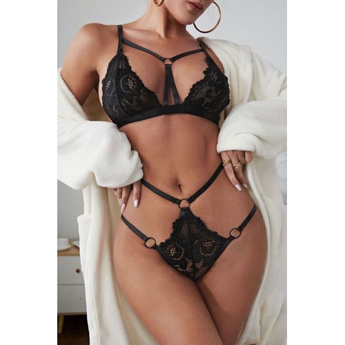 Lingerie À Dentelle Noir Sexy