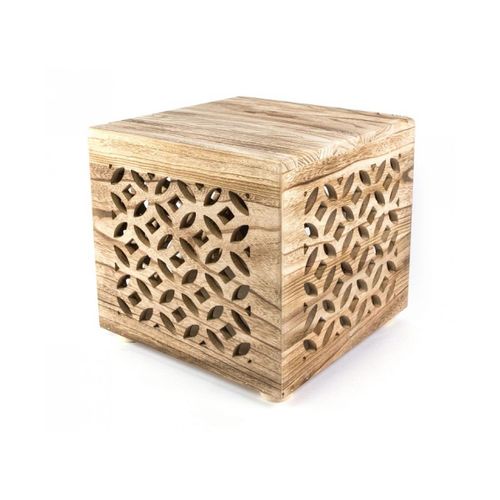 Table De Chevet Bois Cube Nature