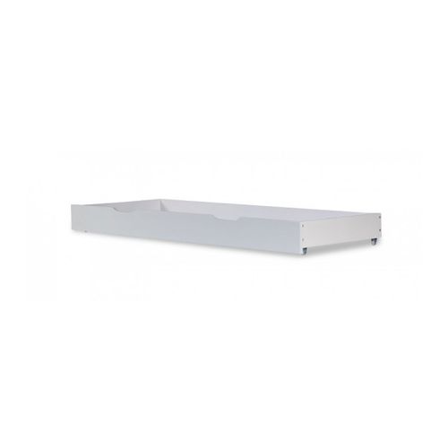 Tiroir De Lit Rangement Avec Roulettes Bois Blanc