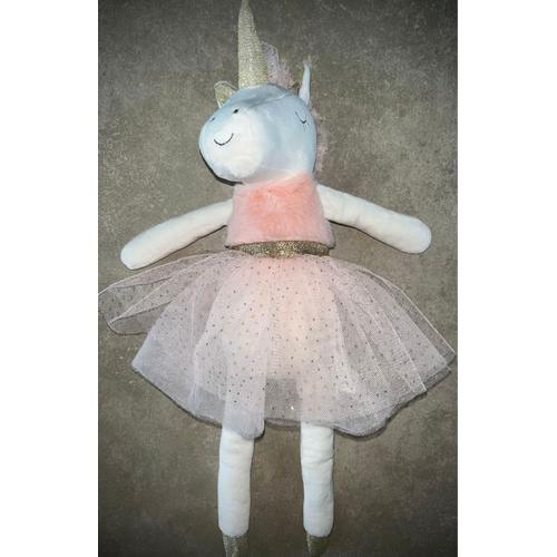 Doudou Peluche Licorne Blanche Danseuse Ballerine Maisons Du Monde Jouet Deco Bébé 