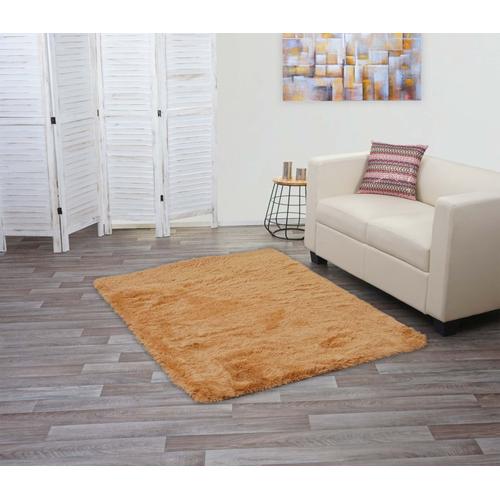 Tapis Hwc-F69, Shaggy, Épais, Poil Long, Tissu/Textile, Cotonneux, Doux, 160x120cm   Marron